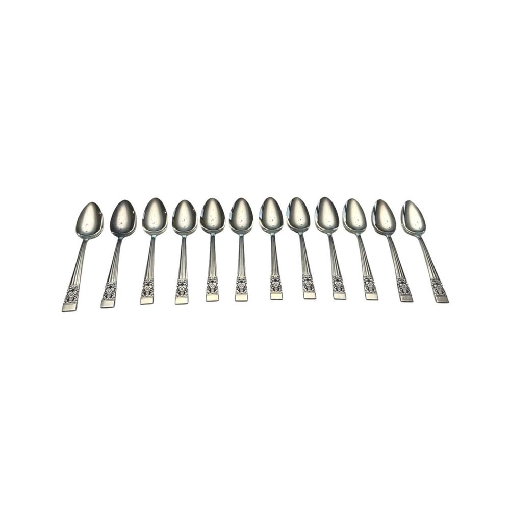 Vintage COMMUNITY Set Of 12 SILVER-PLATED Spoon Set